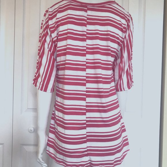 Only Nine Striped High Low Top Size Medium NWT - Picture 6 of 7
